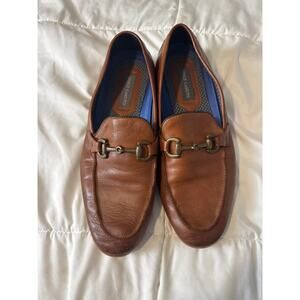 Vince Camuto Men’s 10.5 Brown Leather Bit Loafers